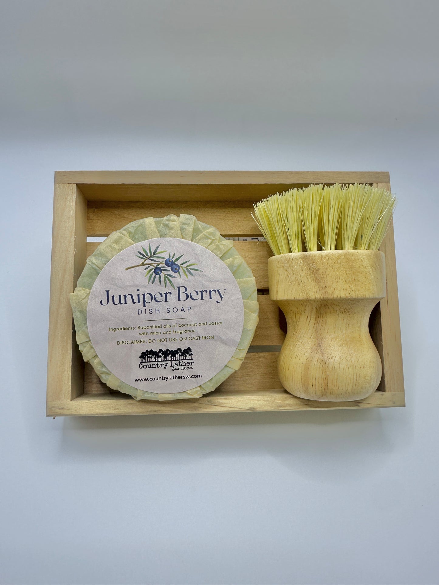 Juniper Berry Solid Dish Soap Set